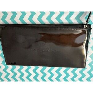Anastasia Black Shiny Faux Patent Make up Brush Bag NWOT (products not included)